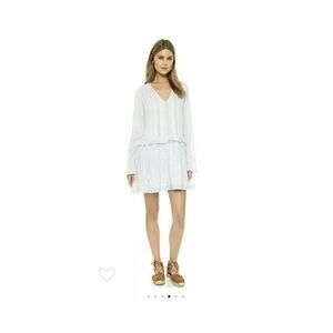 St.Roche Eyelet Ruffled Boho Tunic Dress Sz XS, L‎